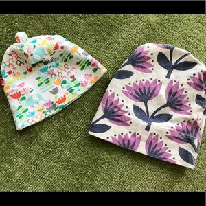 2 Baby Beanies 3m Zutano Winter Water Factory